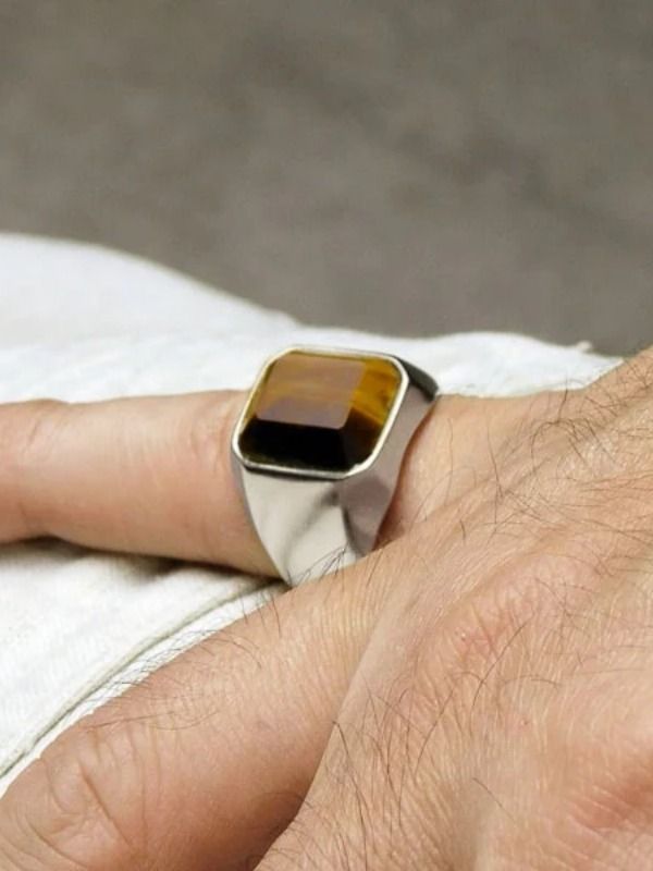 Anillo ojo de tigre