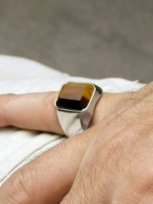 Anillo ojo de tigre